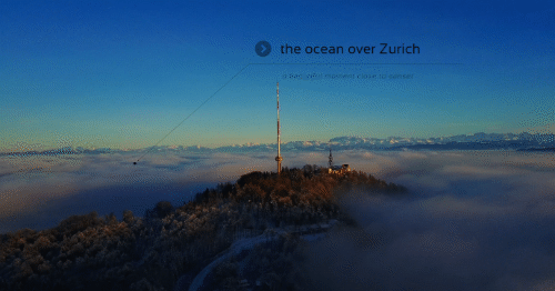 The ocean over Zurich captured with DJI Mavic Pro